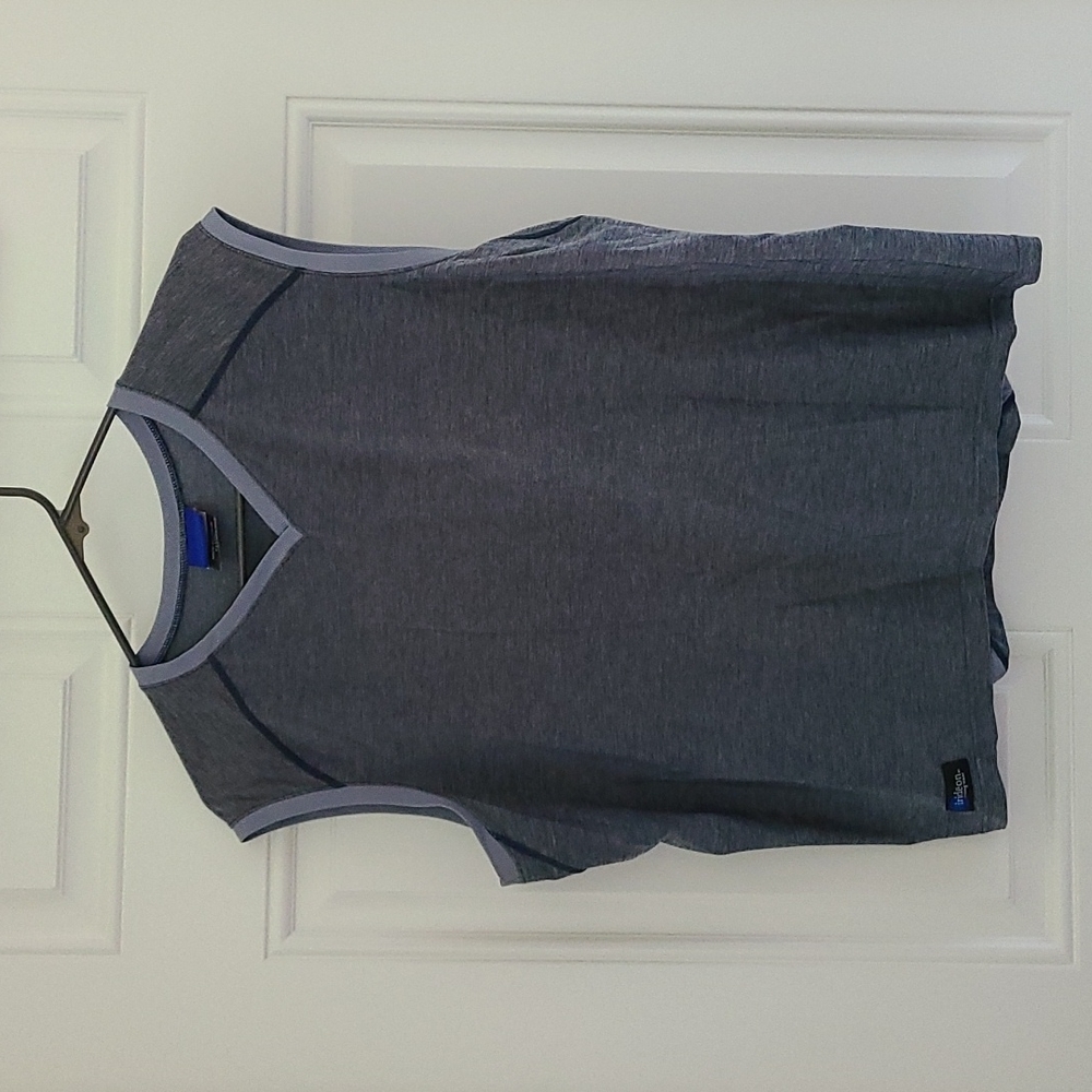 Irideon - grey sleeveless top, tech fabric, X-large